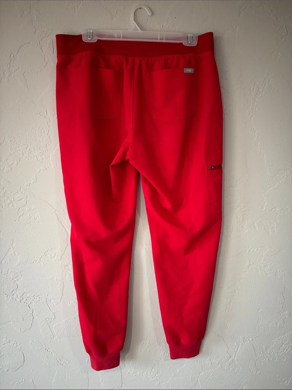 Figs Women's Red Track Joggers - Picture 2 of 5